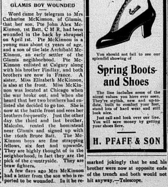 Paisley Advocate, April 19, 1916